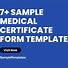 Image result for Sample Medical Certification Form