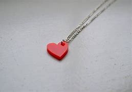 Image result for Acrylic Heart Necklace Pinterest