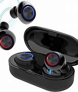 Image result for Cordless Earbuds in Round Charger Case Headphones Apple