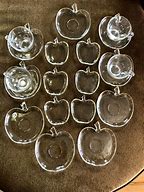 Image result for Clear Glass Apple Shape Cup and Saucer