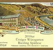 Image result for Alfred Merkelbach Urziger Wurzgarten Riesling Auslese #10 'Urgluck'