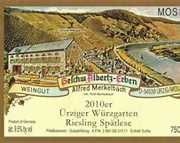 Image result for Alfred Merkelbach Urziger Wurzgarten Riesling Spatlese* feinherb