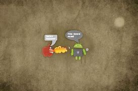 Image result for Apple vs Android Logo