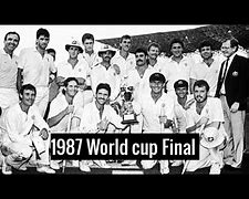 Image result for 1987 Cricket World Cup