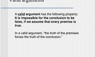 Image result for Valid Argument Examples
