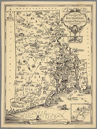 Image result for Historic Map of Rhode Island