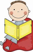 Image result for Little Boy Reading a Book Clip Art