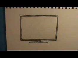 Image result for Flat Screen TV Drawing 3 Color