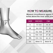 Image result for Ankle Brace Size Chart