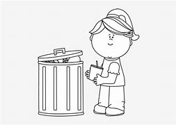 Image result for Garbage Clip Art Black and White