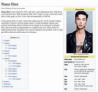 Image result for Wiki Page Template