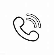 Image result for White Outline Phone Icon