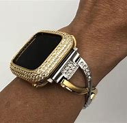 Image result for Silver and Gold Apple Watch Band for Women