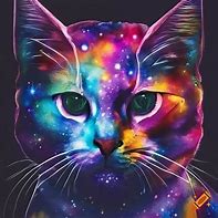 Image result for Galaxy Cat Drawing Face