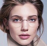 Image result for Rimless Eyeglass Frames for Women Over 50