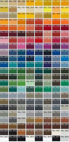 Color Codes With Images Ral Colours Ral Colour Chart