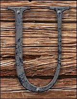 Image result for Iron Letter Art U