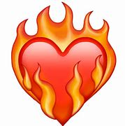 Image result for Heart Broken Emoji On Fire