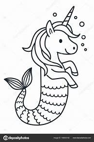 Image result for Cute Unicorn Mermaid Coloring Pages