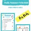 Image result for Kids Daily Schedule Printable