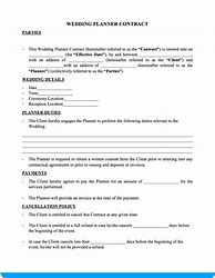 Image result for Free Printable Wedding Planner Contract