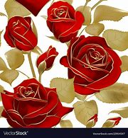 Image result for Rose Red Gold Clip Art White Background