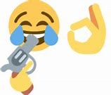 Image result for Laughing Crying Emoji Gun Meme