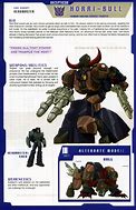 Image result for Transformers Horri-Bull