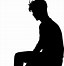 Image result for Man Sitting Silhouette