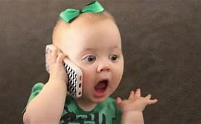 Image result for Baby On Phone Meme