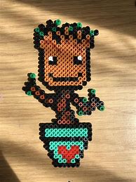 Image result for Groot Hama Beads