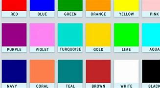 Image result for All Colors in the World List