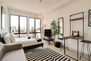 Image result for Long Narrow Studio Apartment Layout