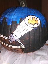 Image result for Batman Pumpkin Painting