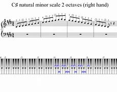 Image result for C Sharp Natural Minor Scale