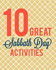 Image result for Things to Do On a Sabbath