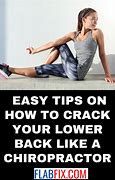 Image result for Chiropractor Lower Back Moves
