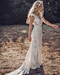 Image result for Boho Wedding Dresses with Sleeves