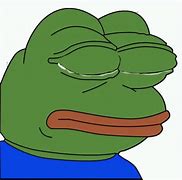 Image result for Crying Pepe Meme PNG