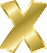 Image result for Gold X with Ribbon