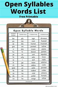 Image result for 5 Syllable Words for Family