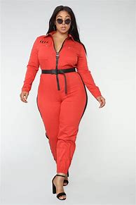 Image result for Fashion Nova Red Plus Size Jumpsuit