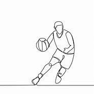 Image result for Line Drawing Basketball Player