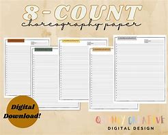 Image result for Choreography 8 Count Sheet