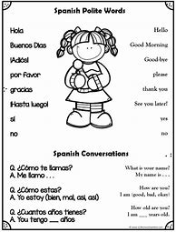 Image result for Free Spanish Greetings Mini Book