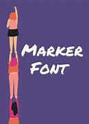 Image result for Marker Font