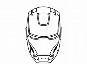 Image result for Iron Man Face Black and White