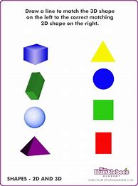 Image result for Match 2D and 3D Shapes