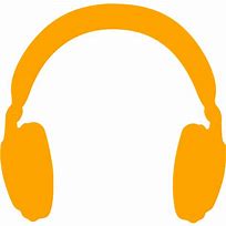 Image result for Orange Headphones Clip Art