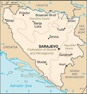 Image result for Bosnia Map
